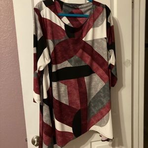 Alfani Tunic, 3X, high low hem.